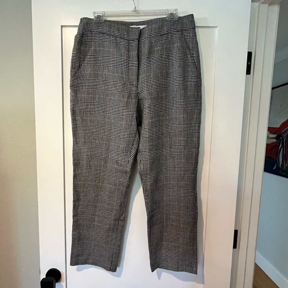 Veronica Beard Gemini Check Crop Pants